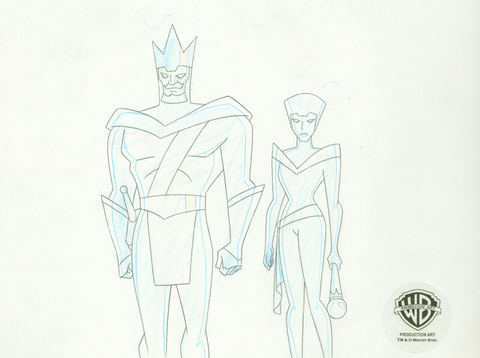 Batman Beyond- Original Production Drawing-King and Queen