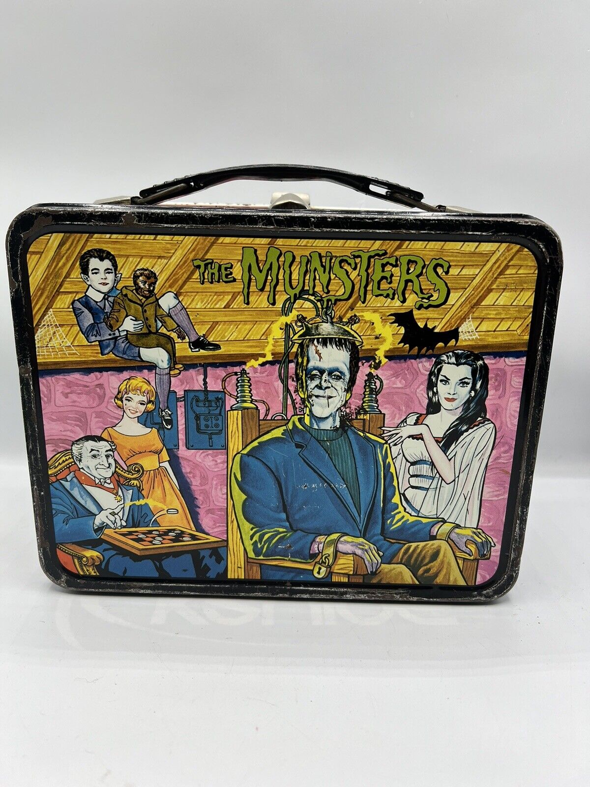 Vintage 1965 MUNSTERS Lunchbox Kayro Vue Productions See Pics For Cond.