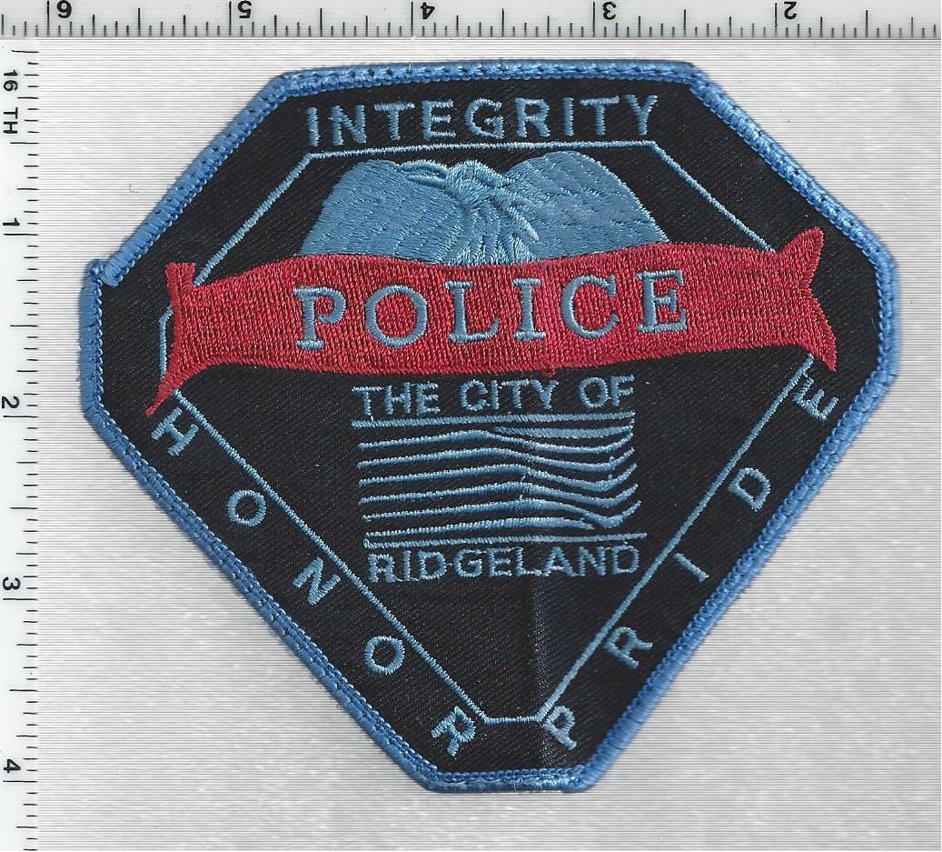City of Ridgeland Police (Mississippi) 1st Issue Uniform Take-Off Shoulder Patch