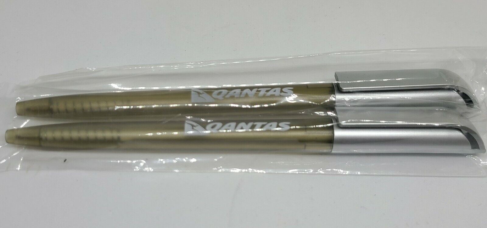Qantas Airways Airline Collectible Vintage Business Class Pen Set of 2 - New