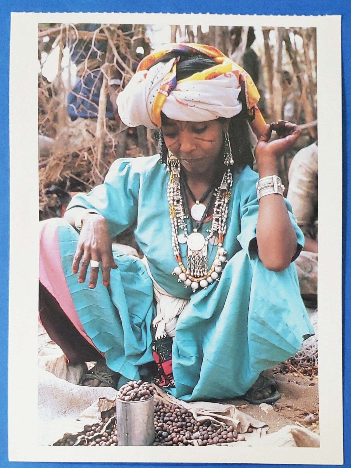 Postcard Oromo Woman Senbete Market Ethiopia 6.5\
