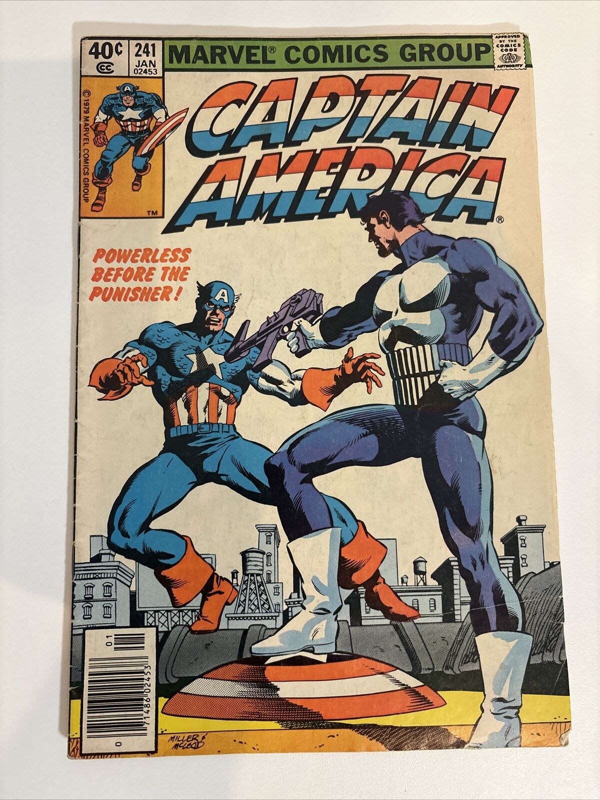 Marvel Captain America #241 1st Meeting / Battle Punisher & Cap Frank Miller