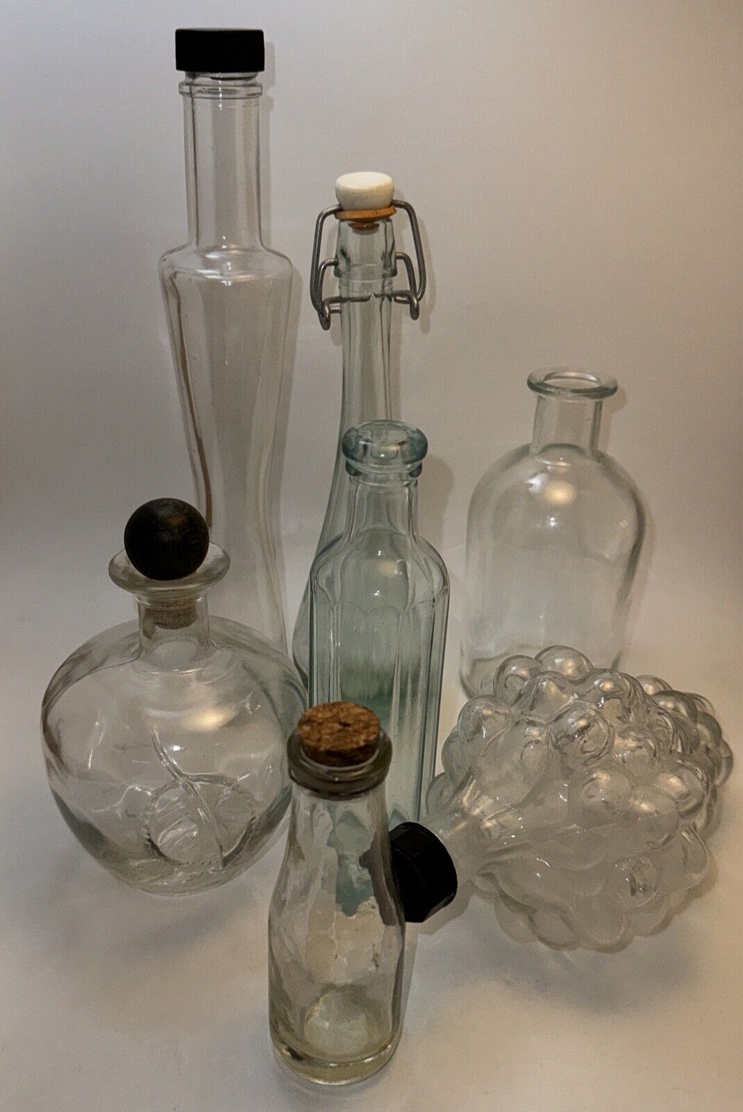 7 Vintage Unique Bottles: Fun And Funky: Instant Collection