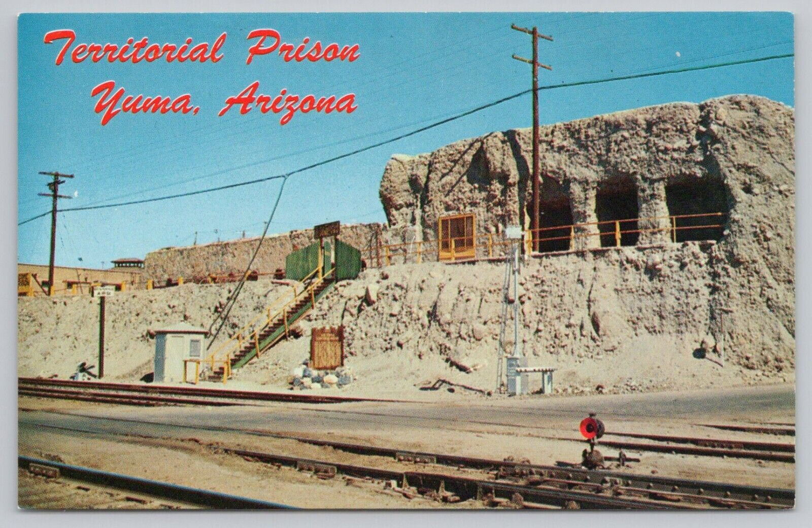 Postcard Territorial Prison Yuma Arizona, Exterior View
