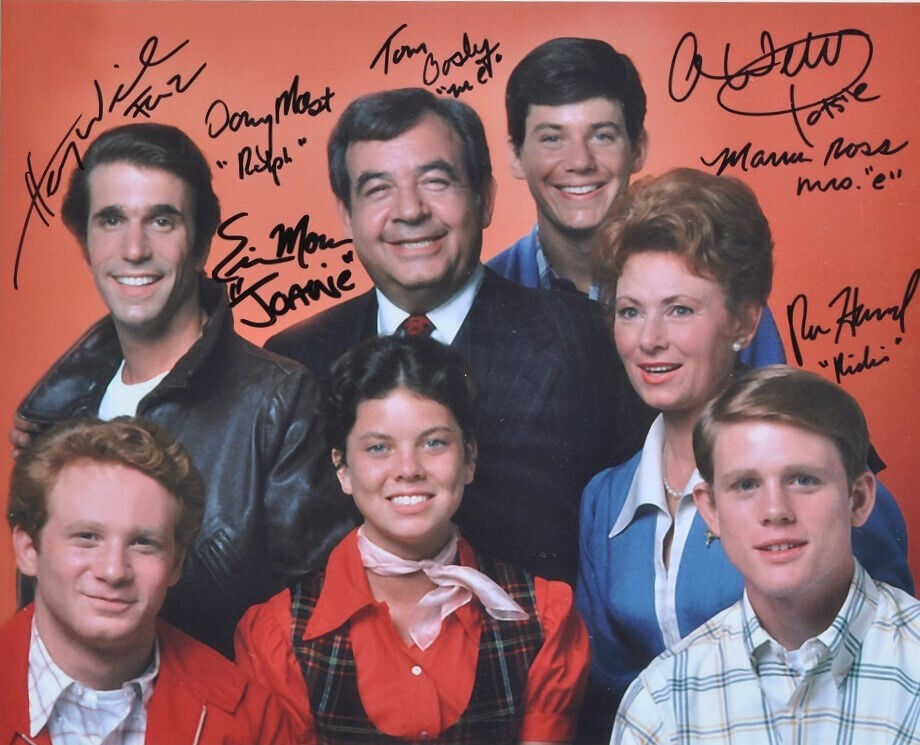 Happy Days Cast signed 8.5x11 Signed Photo Reprint