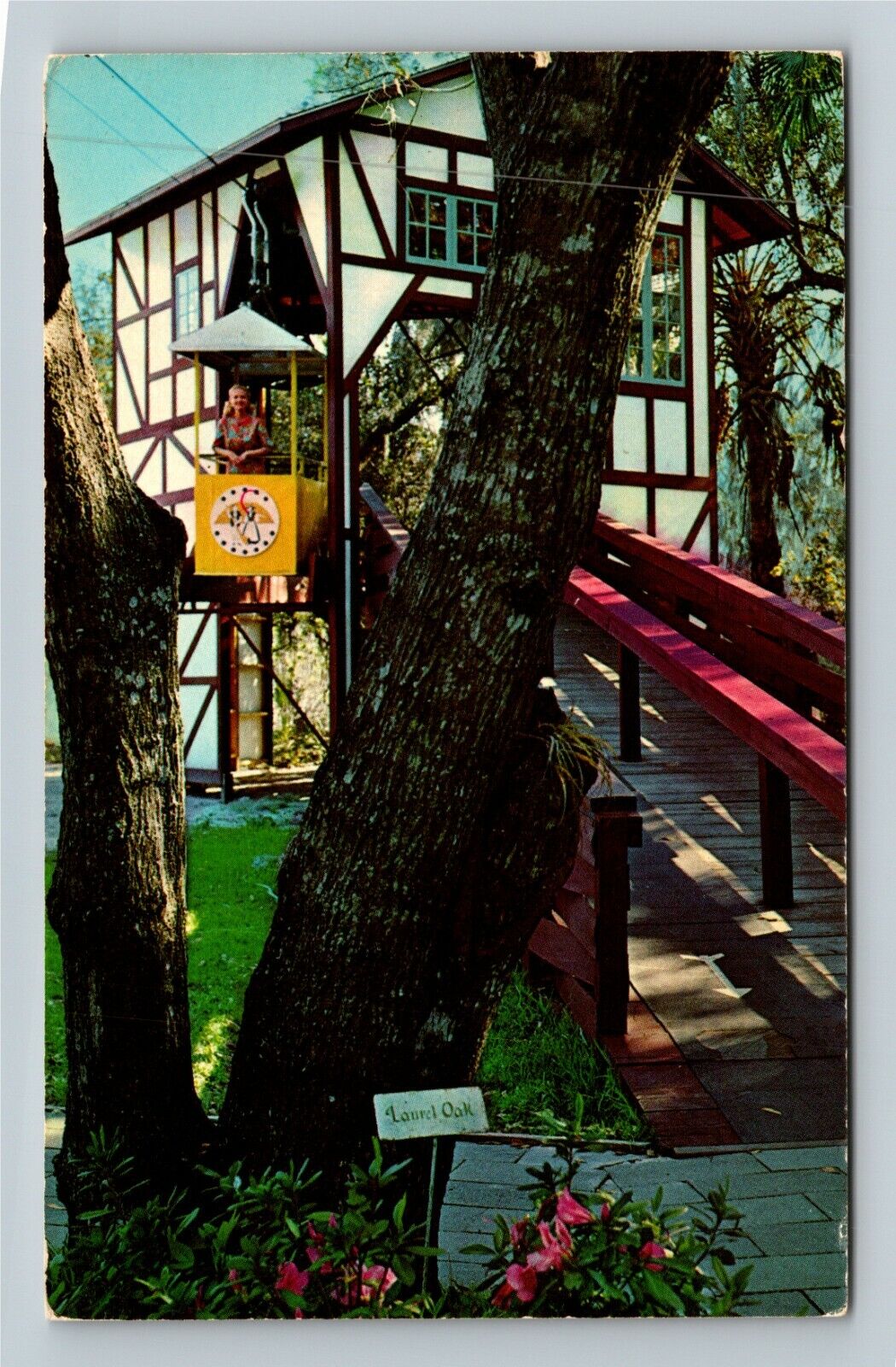 Lake Wales FL-Florida, Swiss Cable Car, Great Masterpiece Park Vintage Postcard