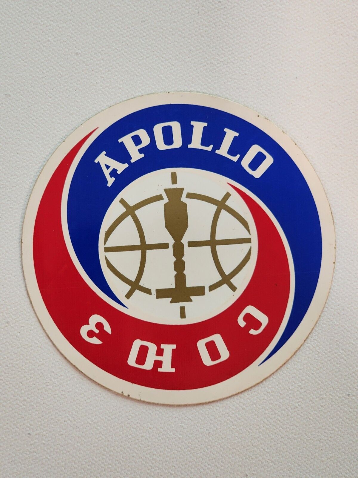 Original 1975 Apollo Soyuz Test Project ASTP Space Mission Soviet & NASA Sticker