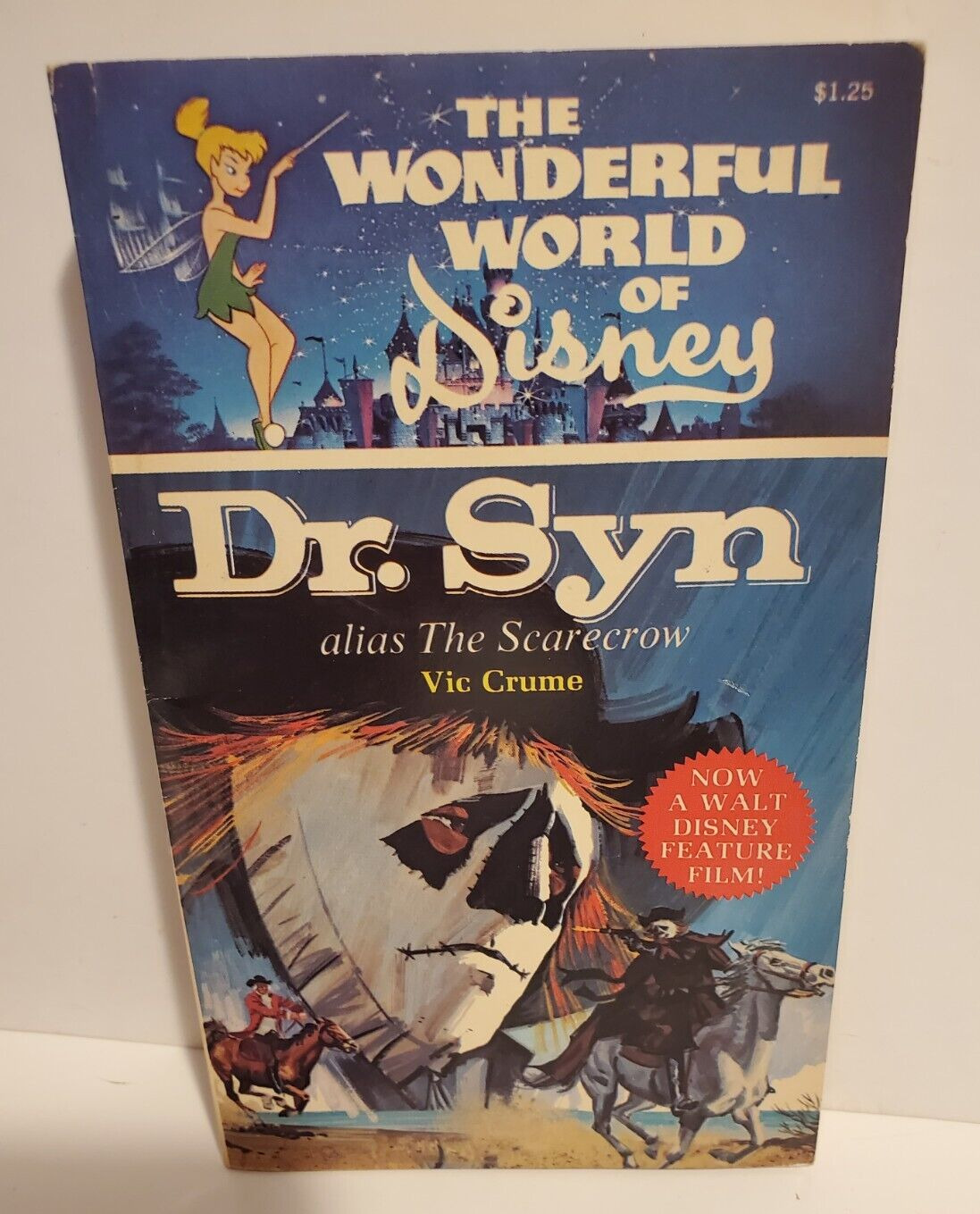 VINTAGE WONDERFUL WORLD OF DISNEY DR SYN ALIAS THE SCARECROW PAPERBACK BOOK 1975