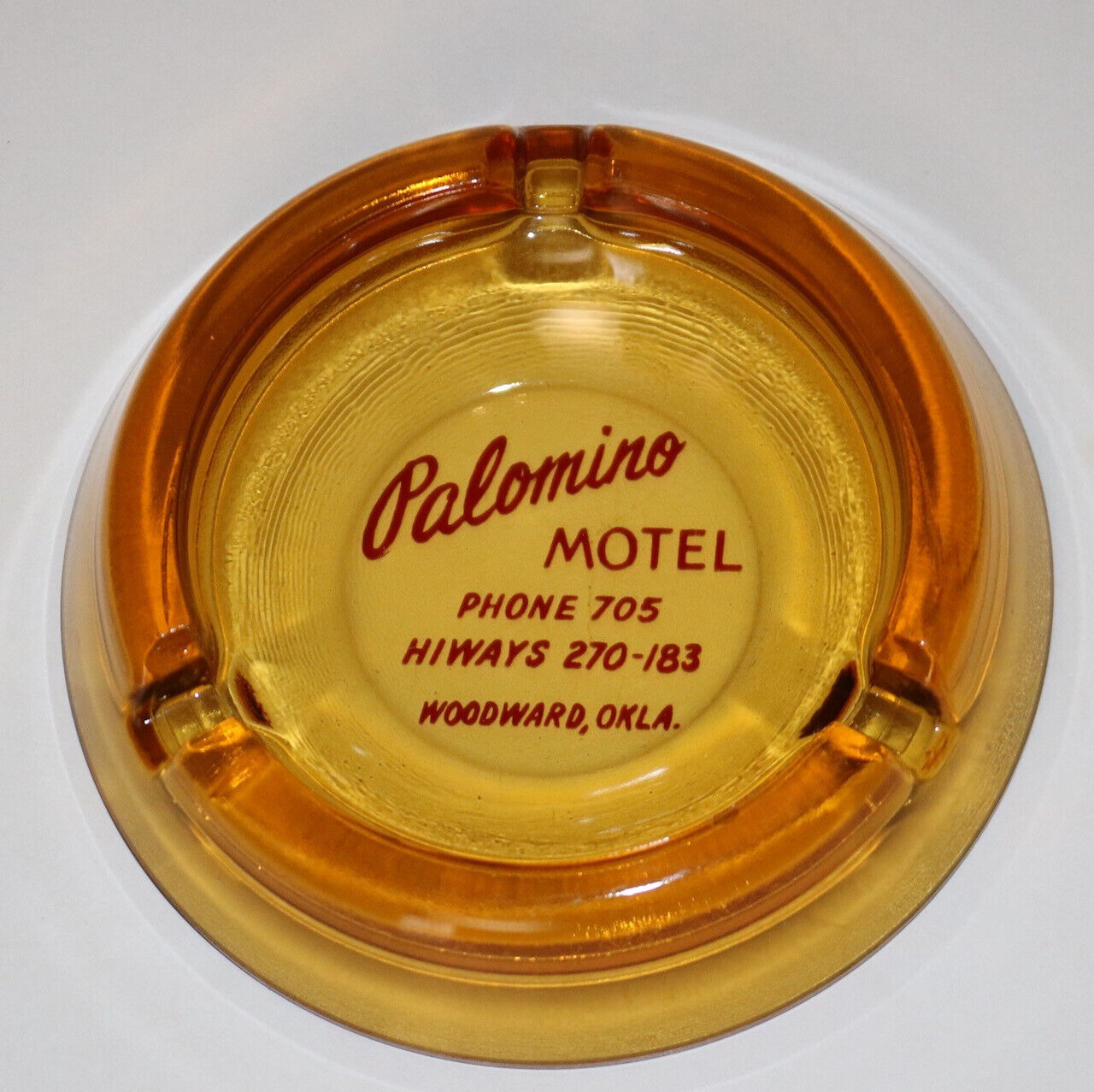 Palomino Motel Oklahoma vintage advertising ashtray