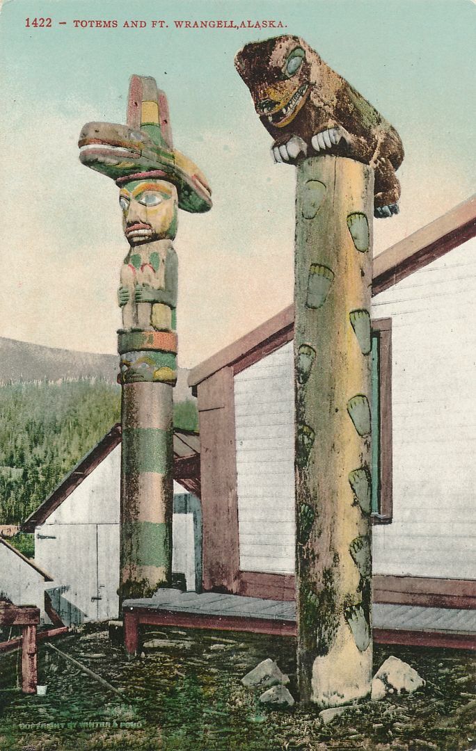 WRANGELL AK - Totems and Ft. Wrangell