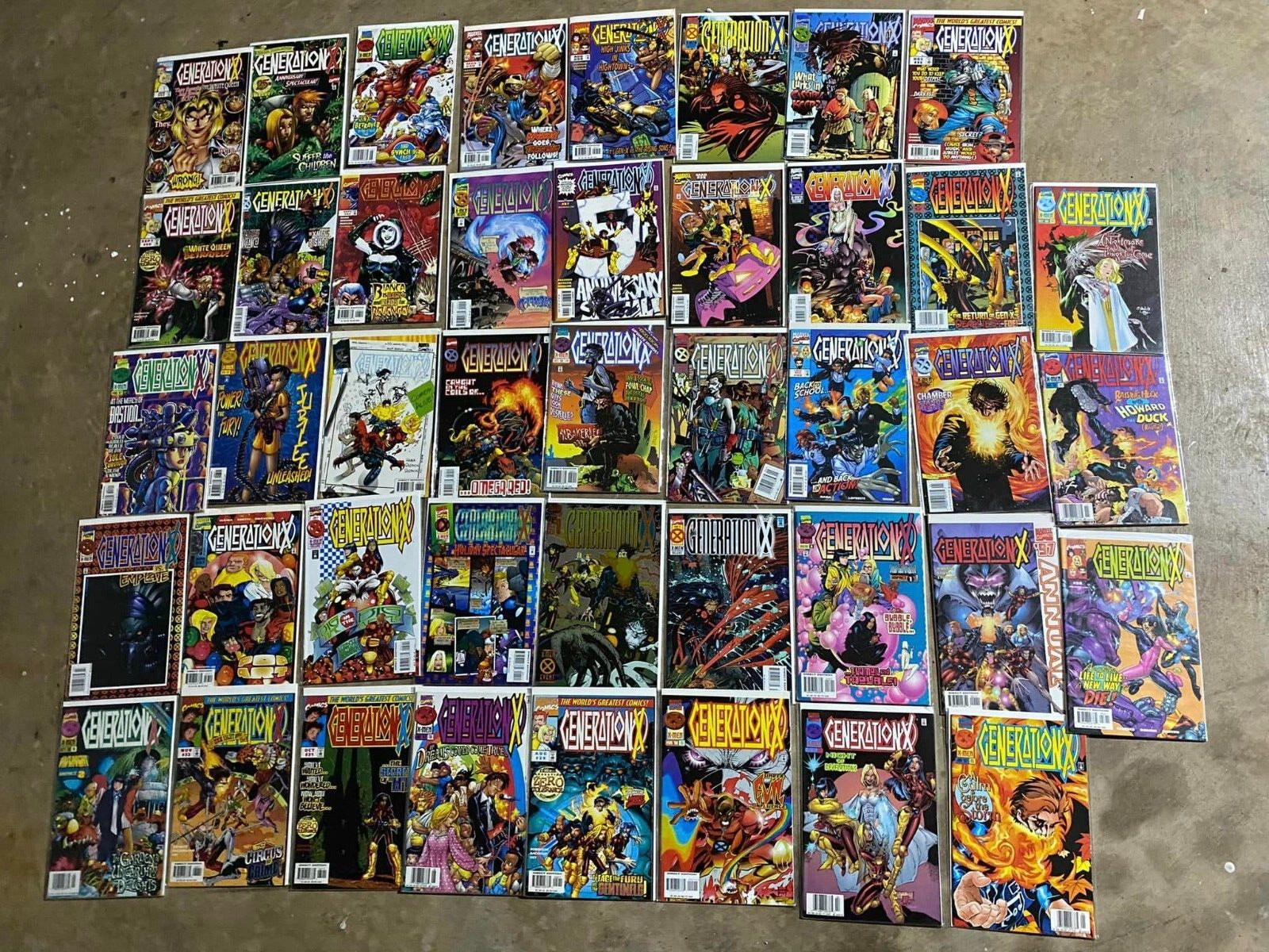 Vintage Generation-X Marvel Comic Book Lot - Vintage Wholesale Lot of 43