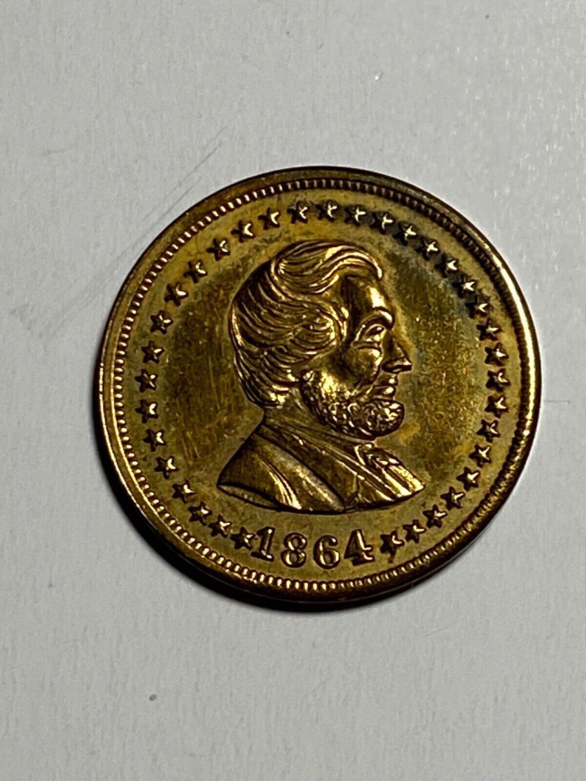 1864 Abraham Lincoln presidential campaign token AL 1864-45