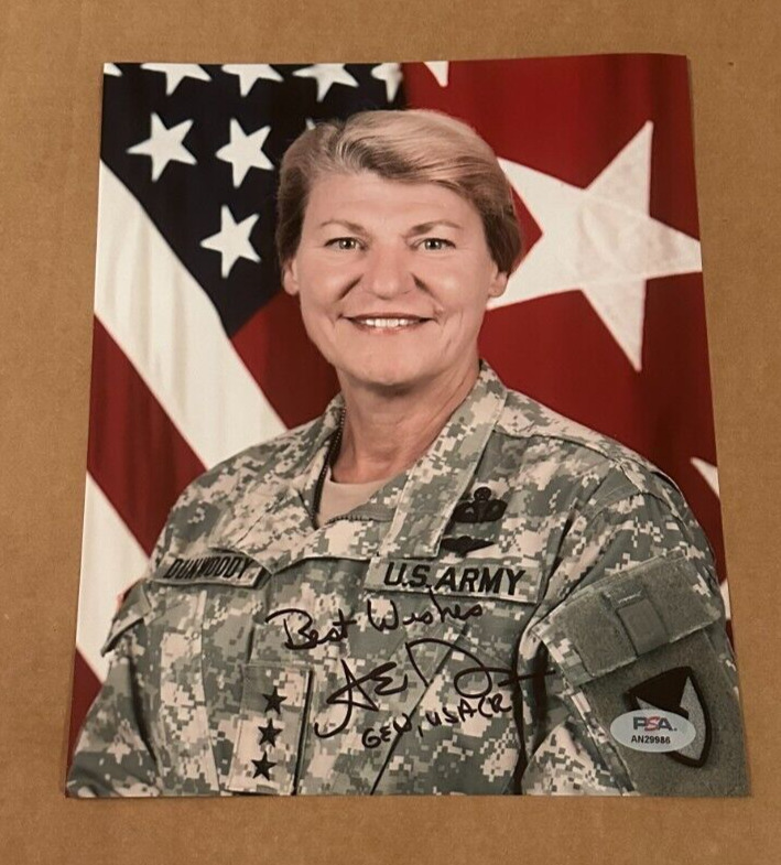 GENERAL ANN DUNWOODY SIGNED 8X10 PHOTO PSA/DNA COA AUTHENTIC MILITARY #2