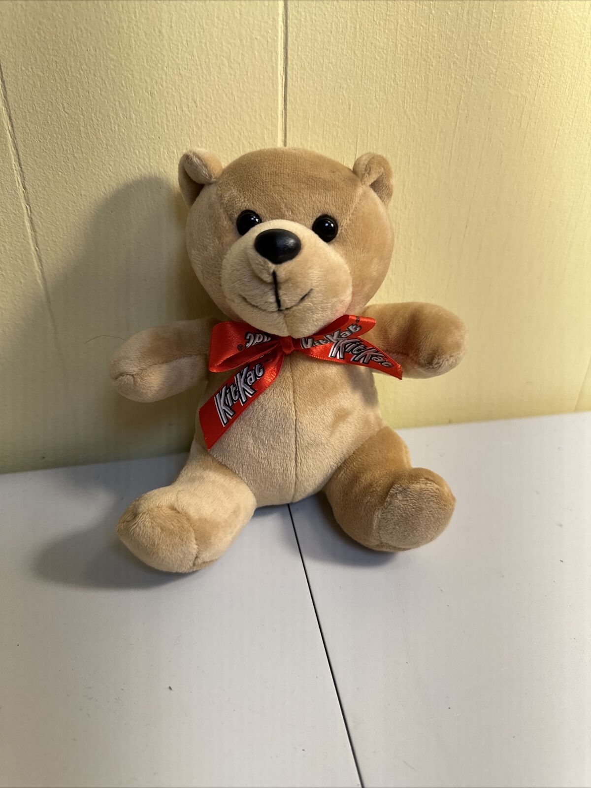 Hershey\'s Kit Kat Chocolate Candy World Teddy Bear 6” Plush Stuffed Tan Lt Brown