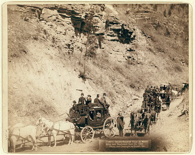 Omaha Board of Trade in Mountains near Deadwood,South Dakota,April 1889,Grabill