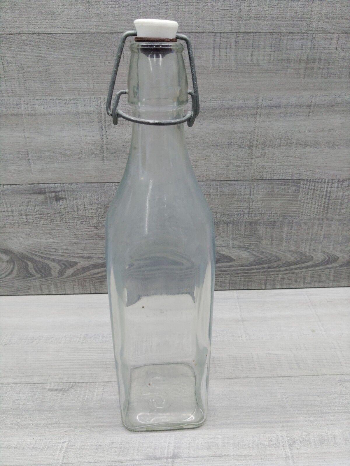 Vintage Wine, Cider Bottle with Hinged Bail and Stopper. 