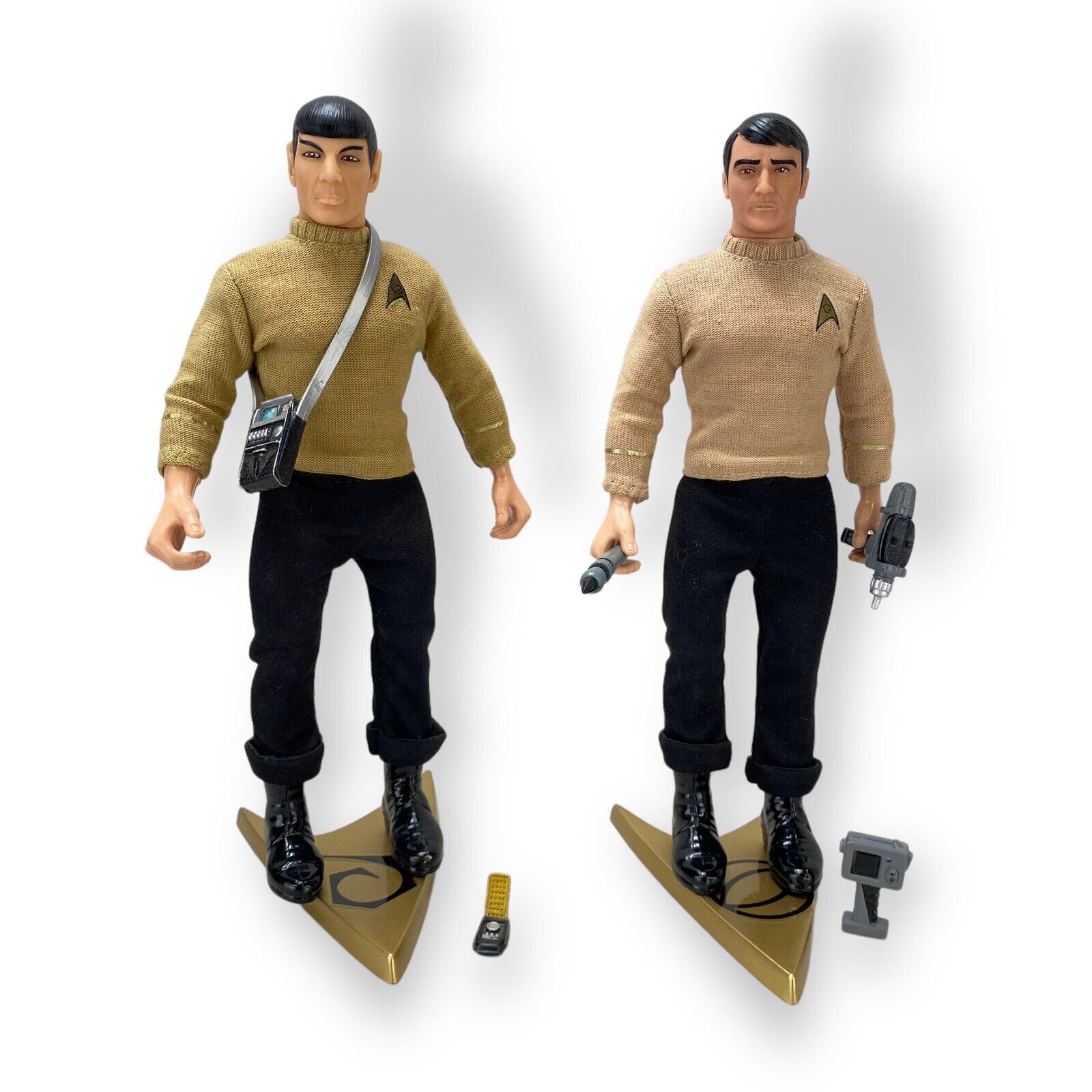 VTG 1994 Star Trek Mr. Spock And Mr. Scott - Scotty Action Figures Playmate Toys