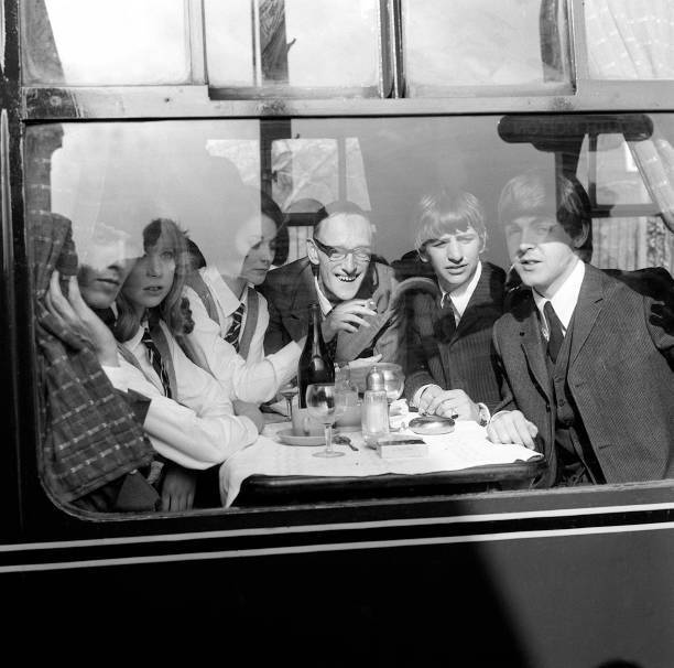 Actor Wilfred Brambell on the train to South Molton 1964 Old Photo
