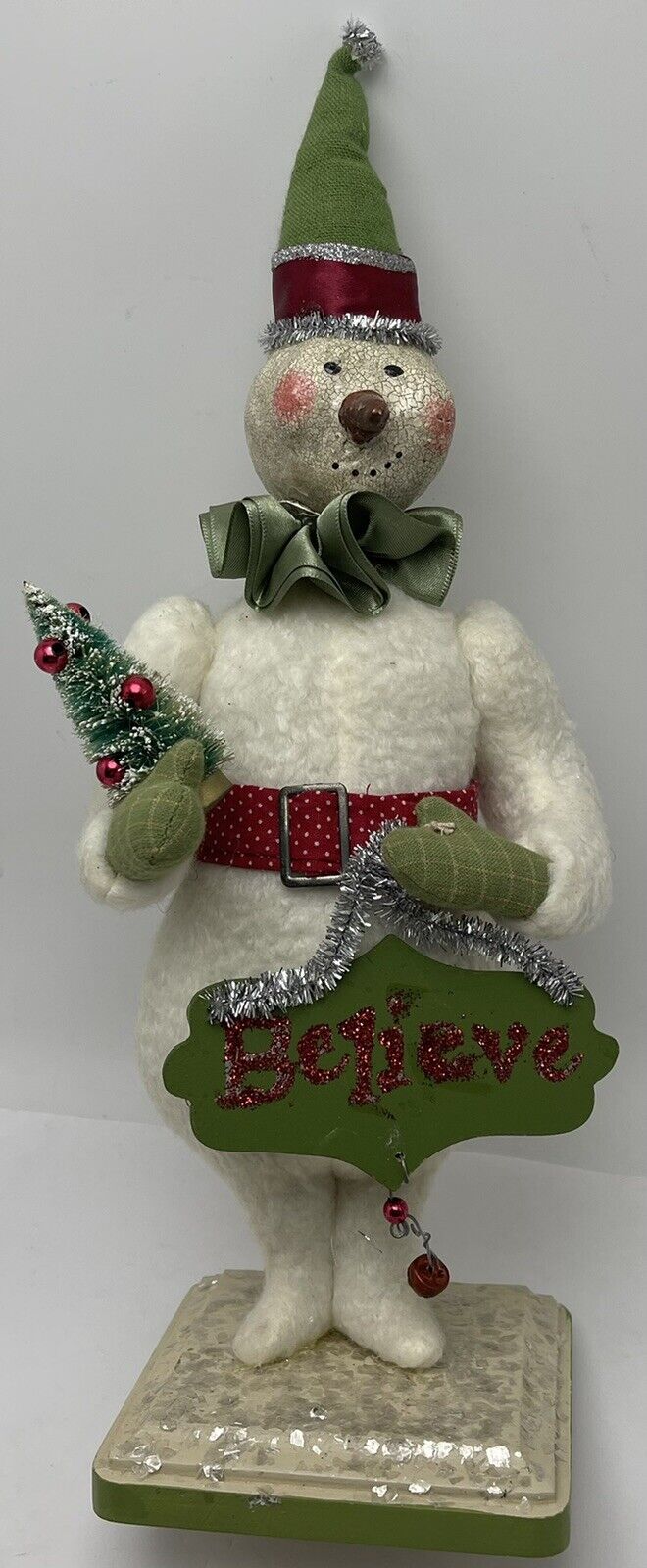 ESC Trading 2009 Sharon Andrews Christmas Holiday Snowman Figure Believe
