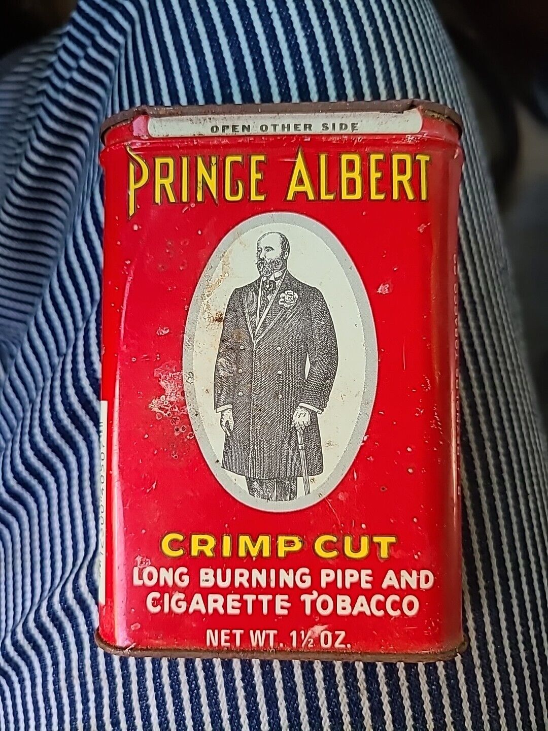 Prince Albert tobacco container. 