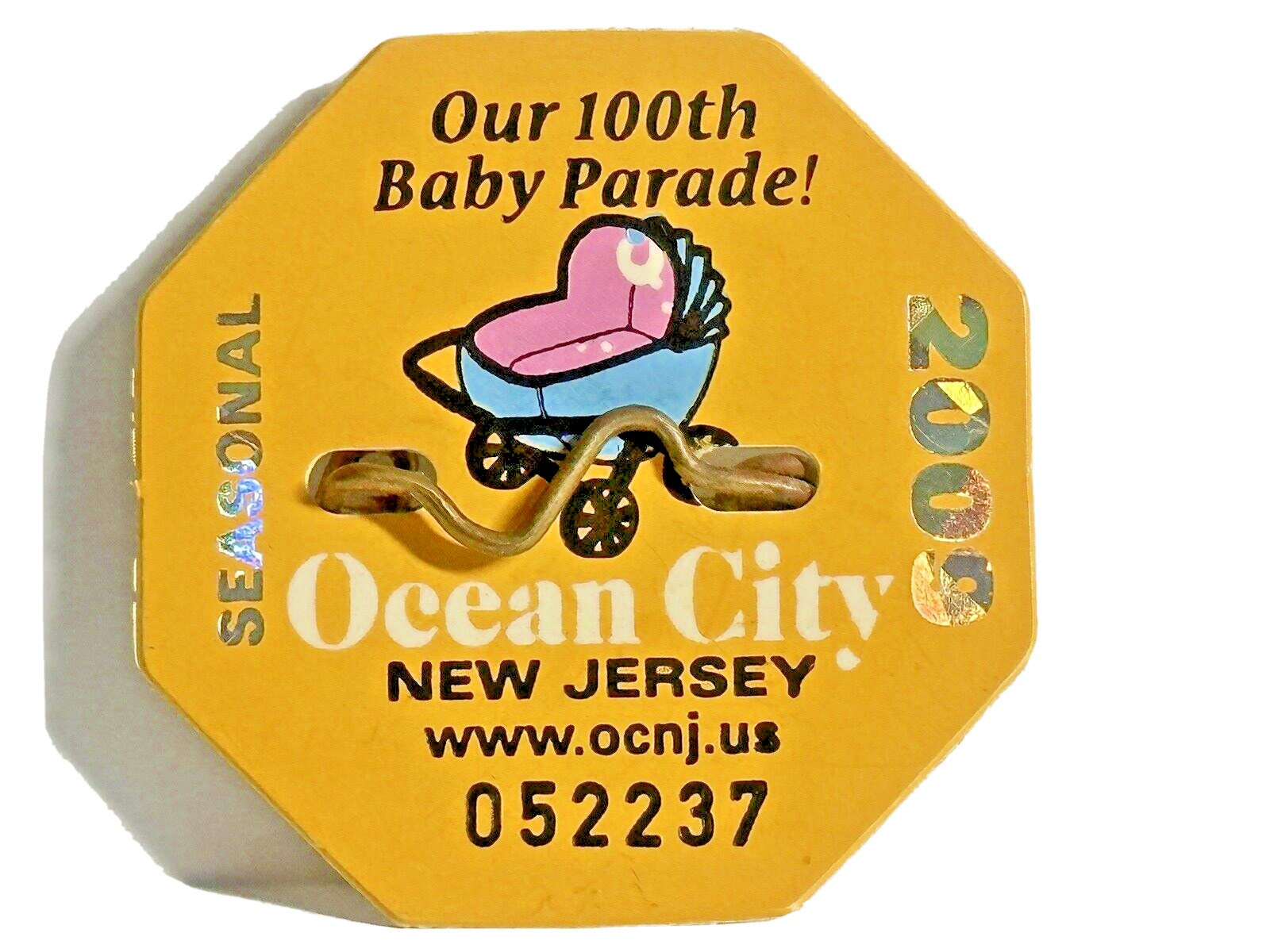 Ocean City NJ Beach Badge Tag Seasonal 2009