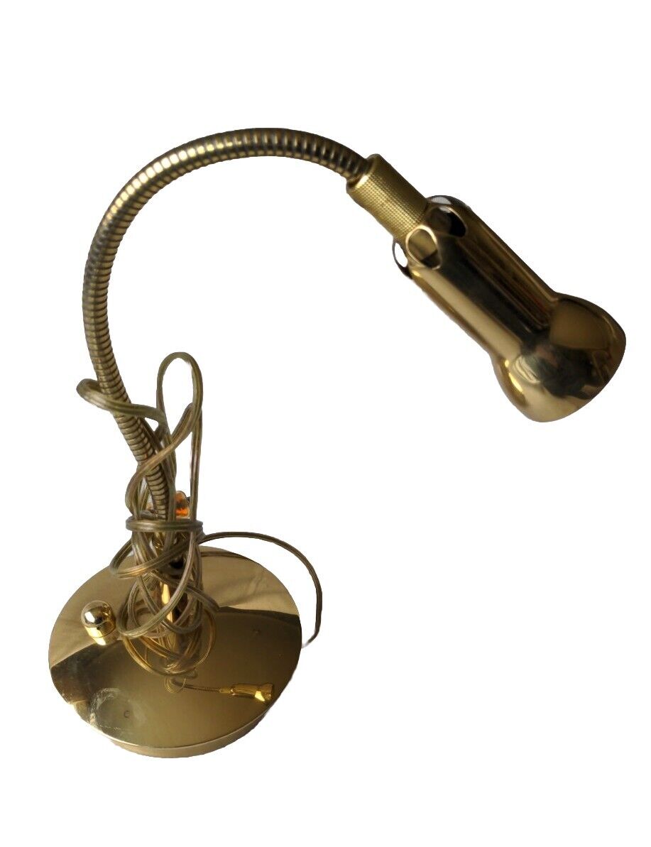 LEVENGER HOLTKOETTER Brass Adjustable Gooseneck Reading Lamp
