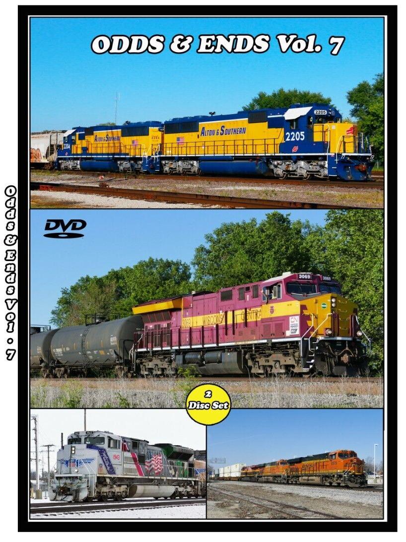 ODDS & Ends Volume 7 Train Railroad DVD PLEASE READ BNSF,UP, CN, NS and More NEW