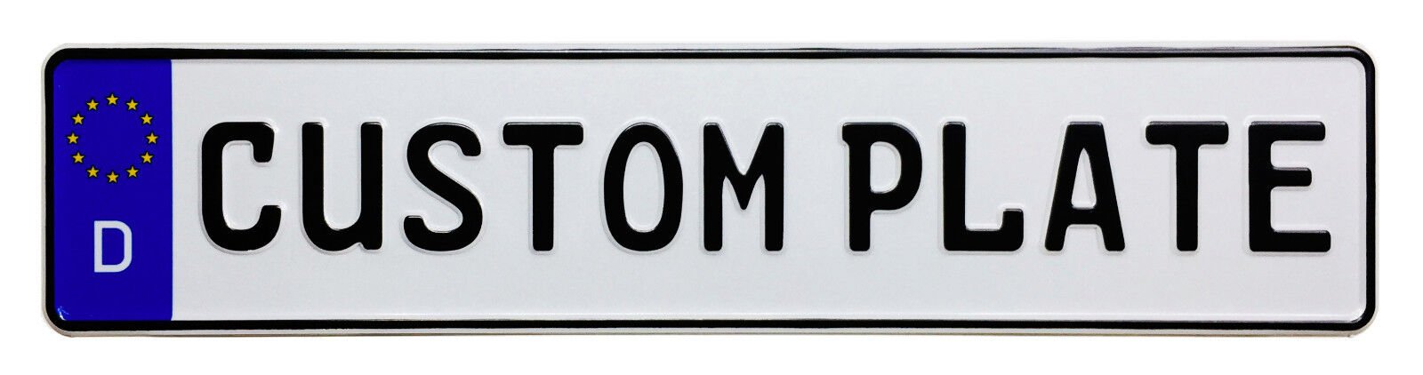 Custom German License Plate with Small Font - Fits 11 characters