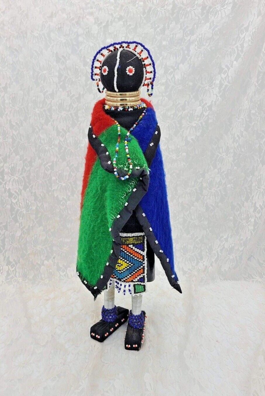 RARE BIG African Ndebele Linga Koba Doll Traditional Beaded Ceremonial 20\