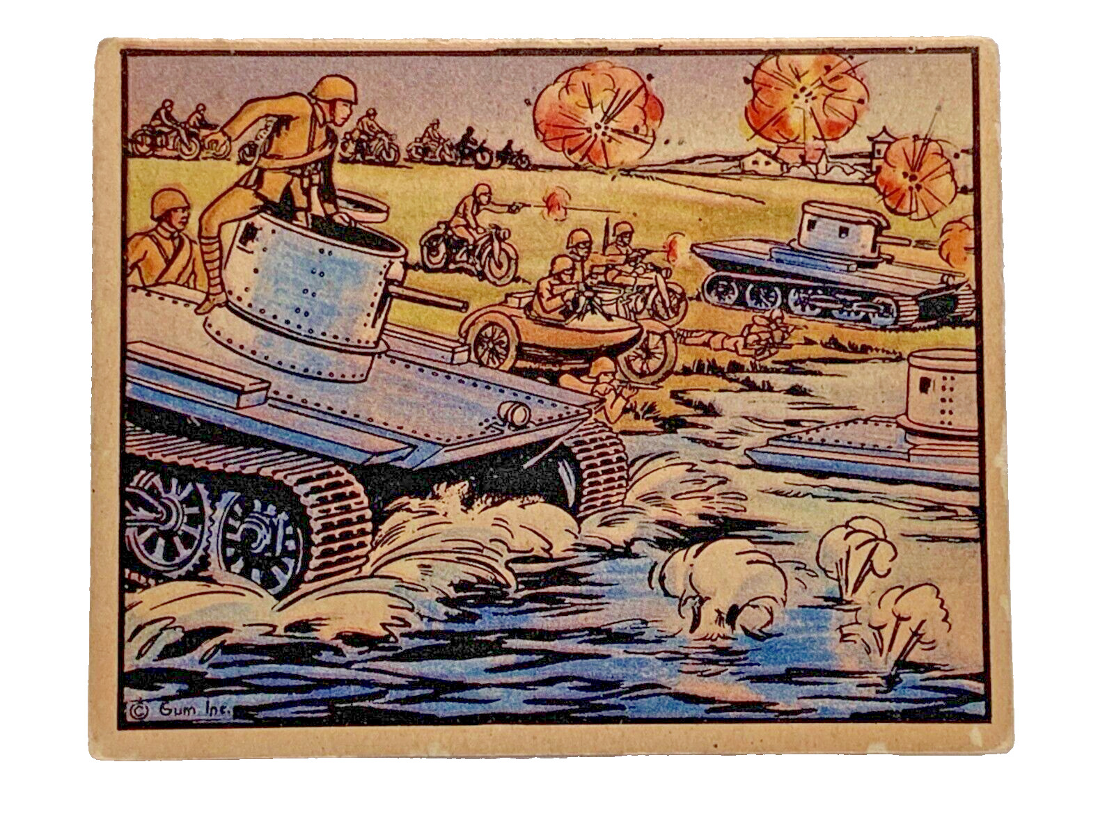 1938  Gum Inc. Horrors Of war.  Card # 132 Chinese Motorized....