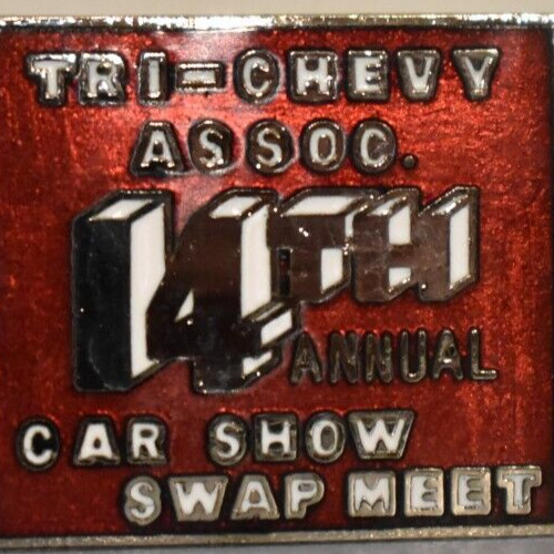 1986 Tri Five Chevy Chevrolet Participant Car Show Swap Meet New York Lapel Pin