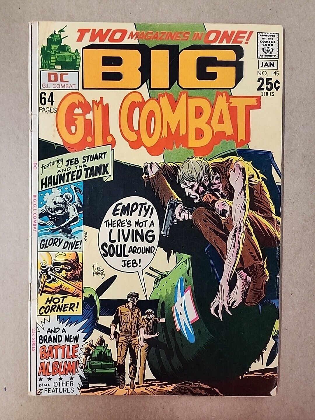 DC Comics No.145 BIG G.I. Combat Bronze Age. J4