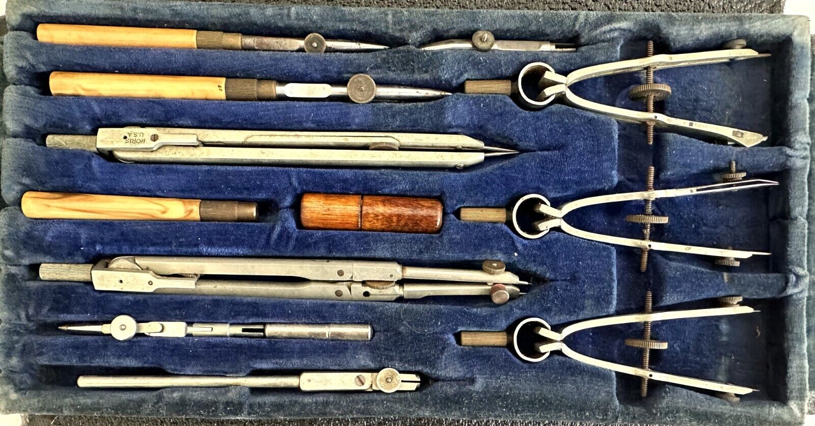 Vintage Noris Drafting Tool Set 1940\'s Era