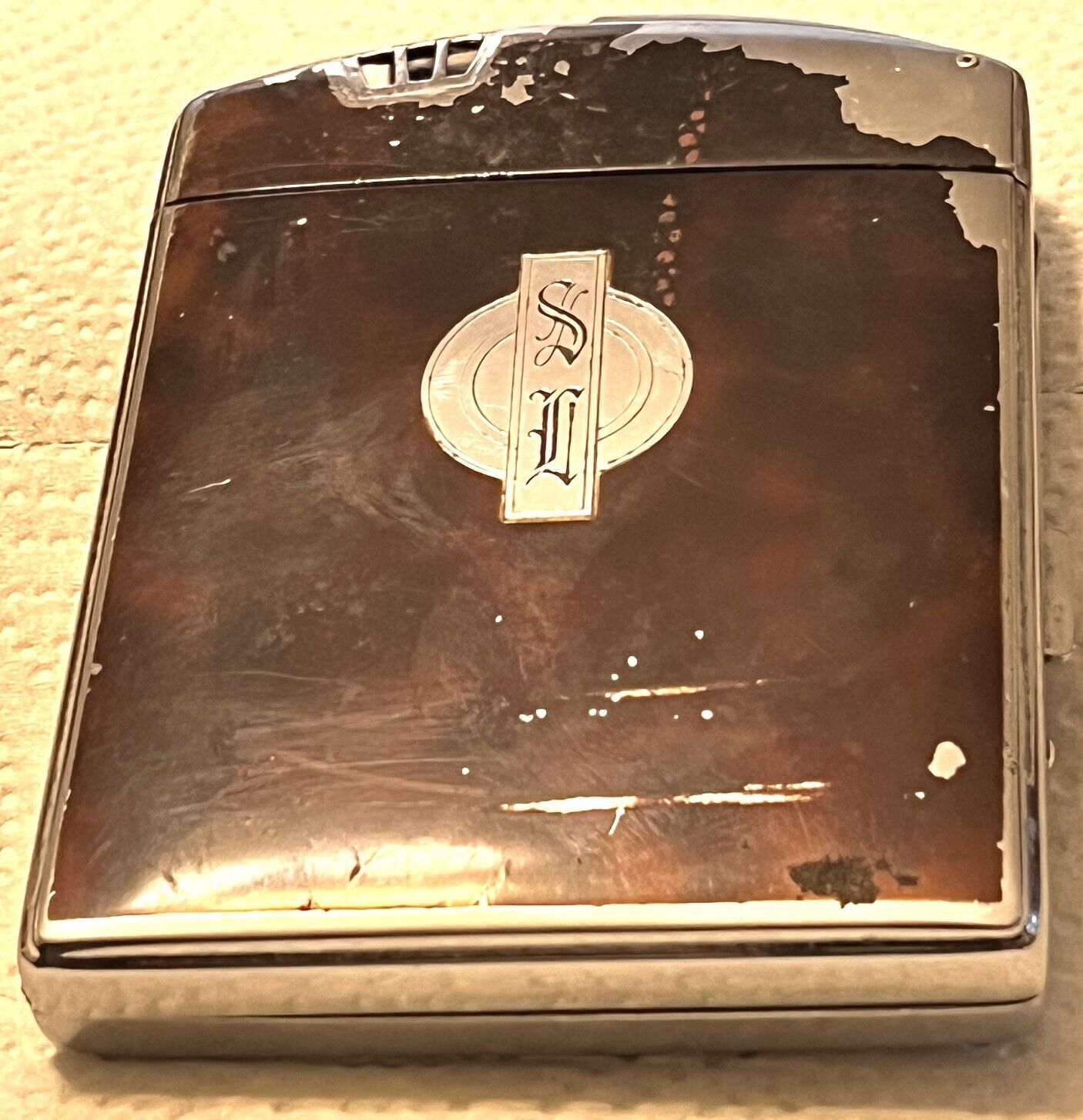 Vintage Ronson Lighter Cigarette 20 Pack Case Engraved