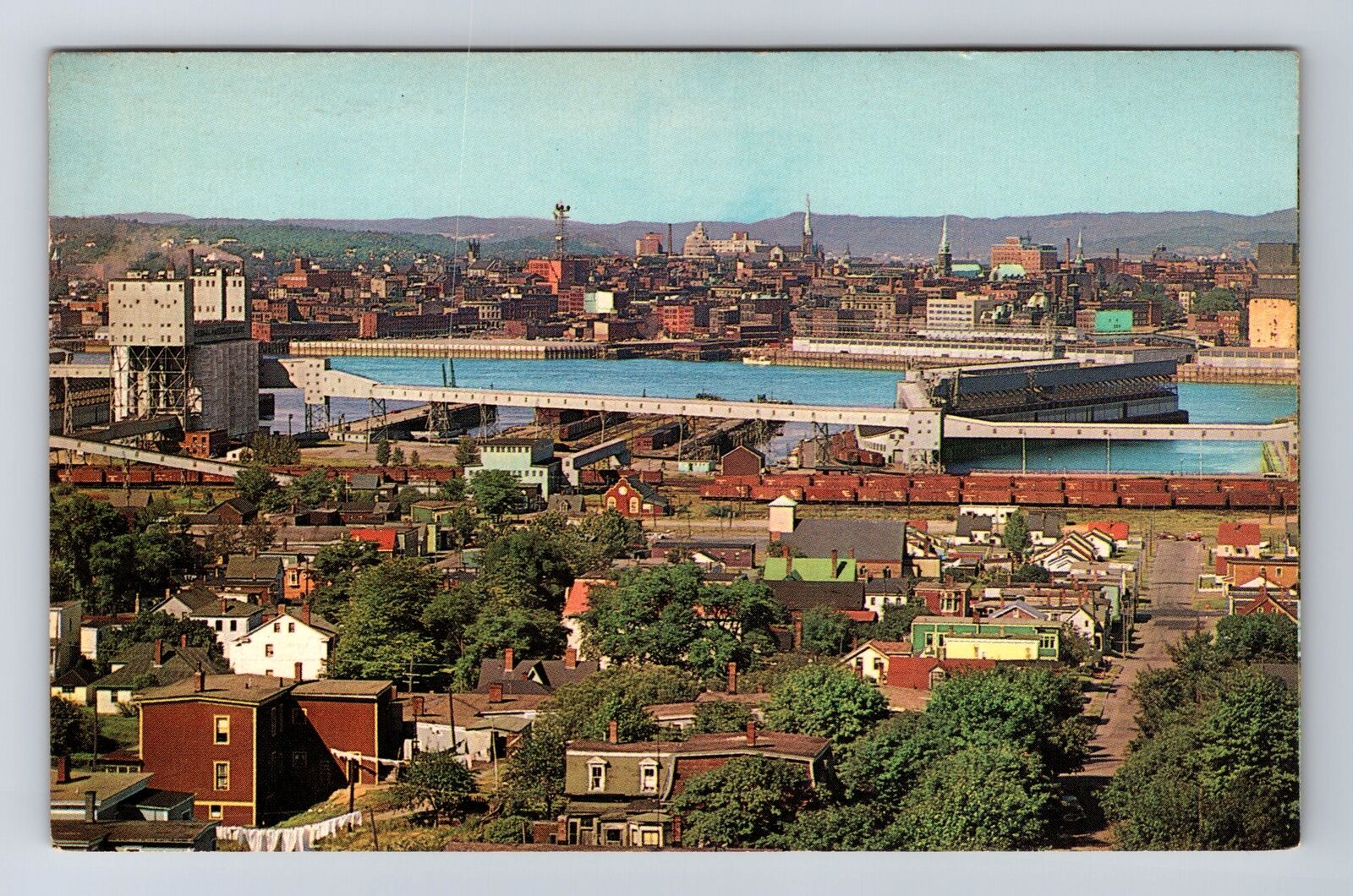 Saint John-New Brunswick, Scenic View Saint John, Souvenir Vintage Postcard