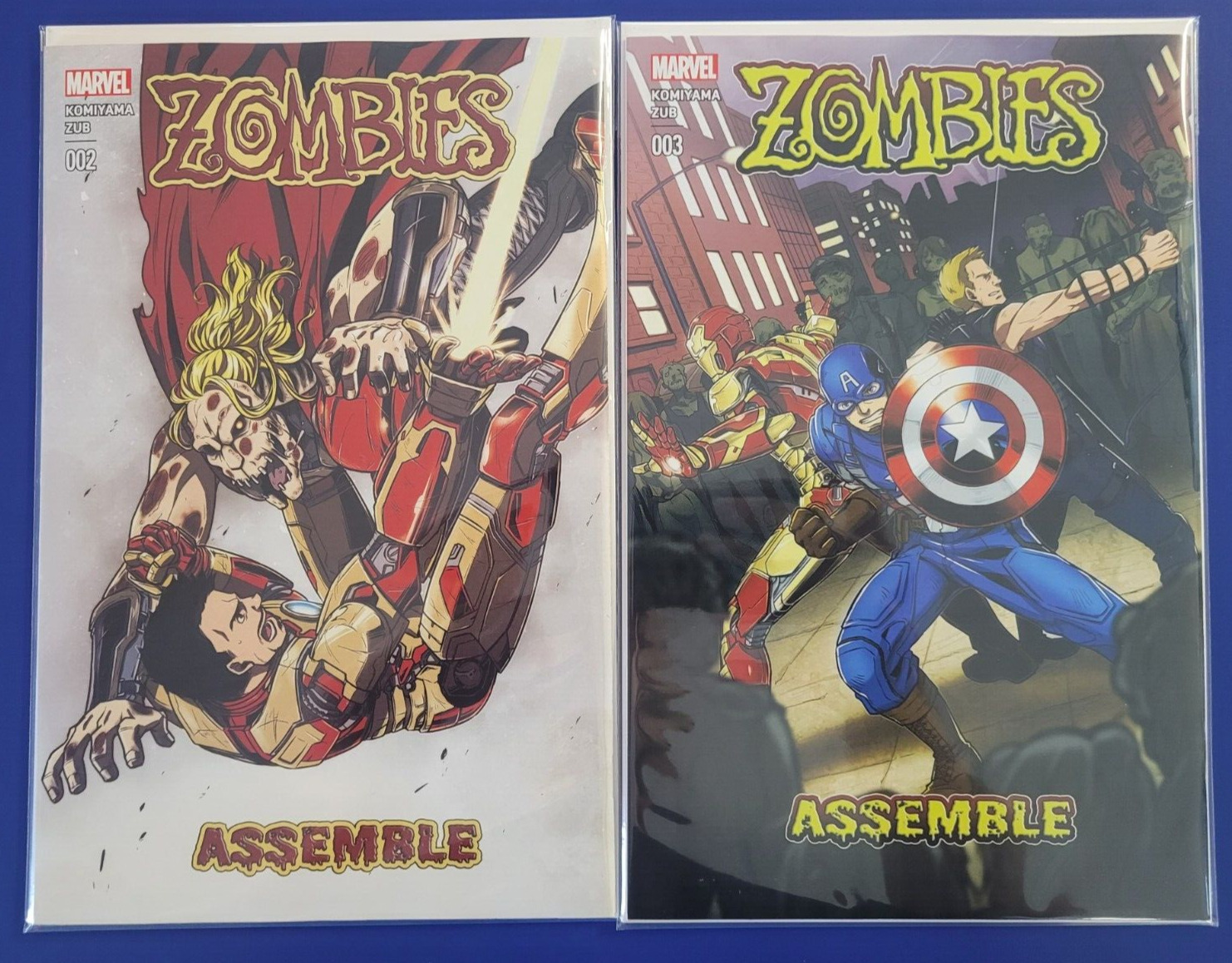 Zombies Assemble # 2 & 3  Marvel Comics Anime 2017 