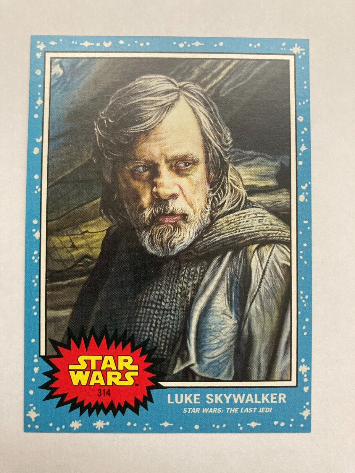 2022 Topps Living Set Star Wars: The Last Jedi #314 Luke Skywalker