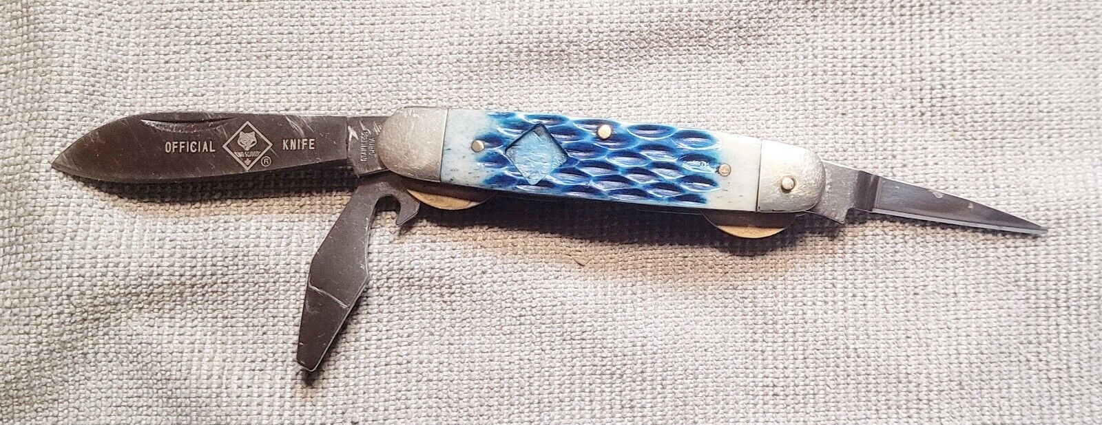 Official Boy Scout Cub Scout Pocketknife 2 Blade Bottle Opener 