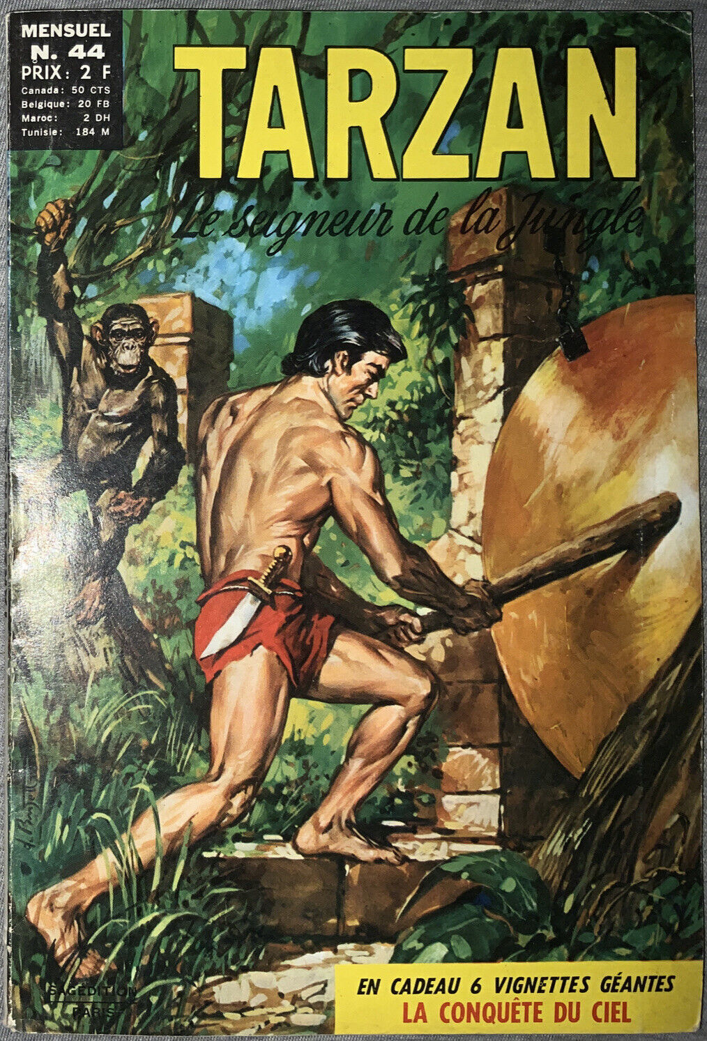 Tarzan, Mensuel #44 [French](Sagédition, 1971)