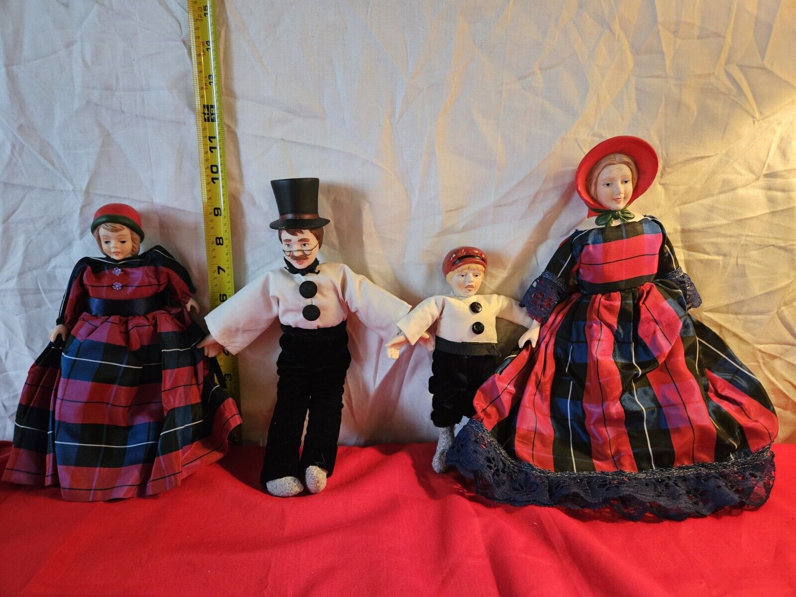 Four Vintage Doll Figurines