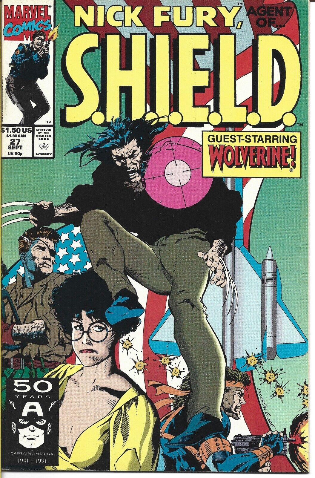 NICK FURY AGENT OF S.H.I.E.L.D. #27 MARVEL COMICS 1991 BAGGED AND BOARDED