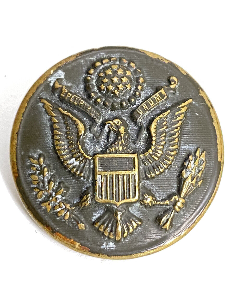 Early Waterbury Company United States Military E Pluribus Unum Pin Button 3/4\
