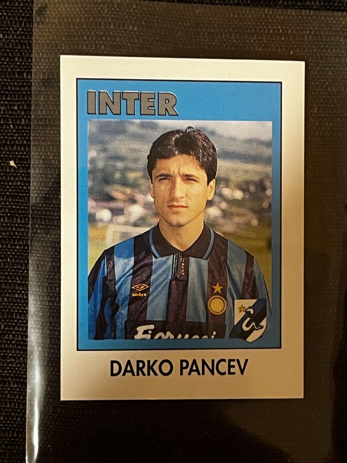 EUROFLASH FOOTBALL STICKER 93 DARKO PANCEV INTER # 140 NO ROOKIE SANDWICHES