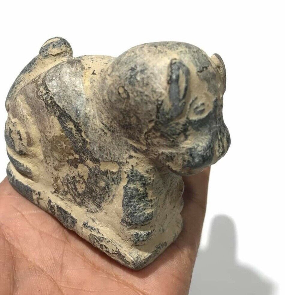 Rare Beautifull Very Old Ancinet Bactrain Era Antique Wild Animal Statue Amulet