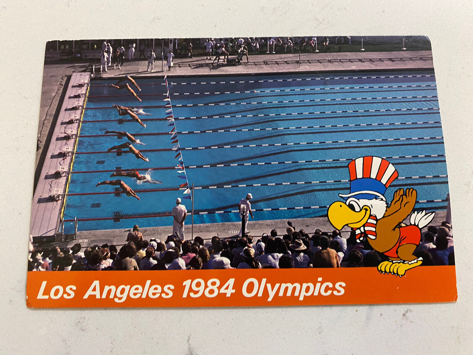 Postcard 1984 Olympics Los Angeles, California - Swimming - USC