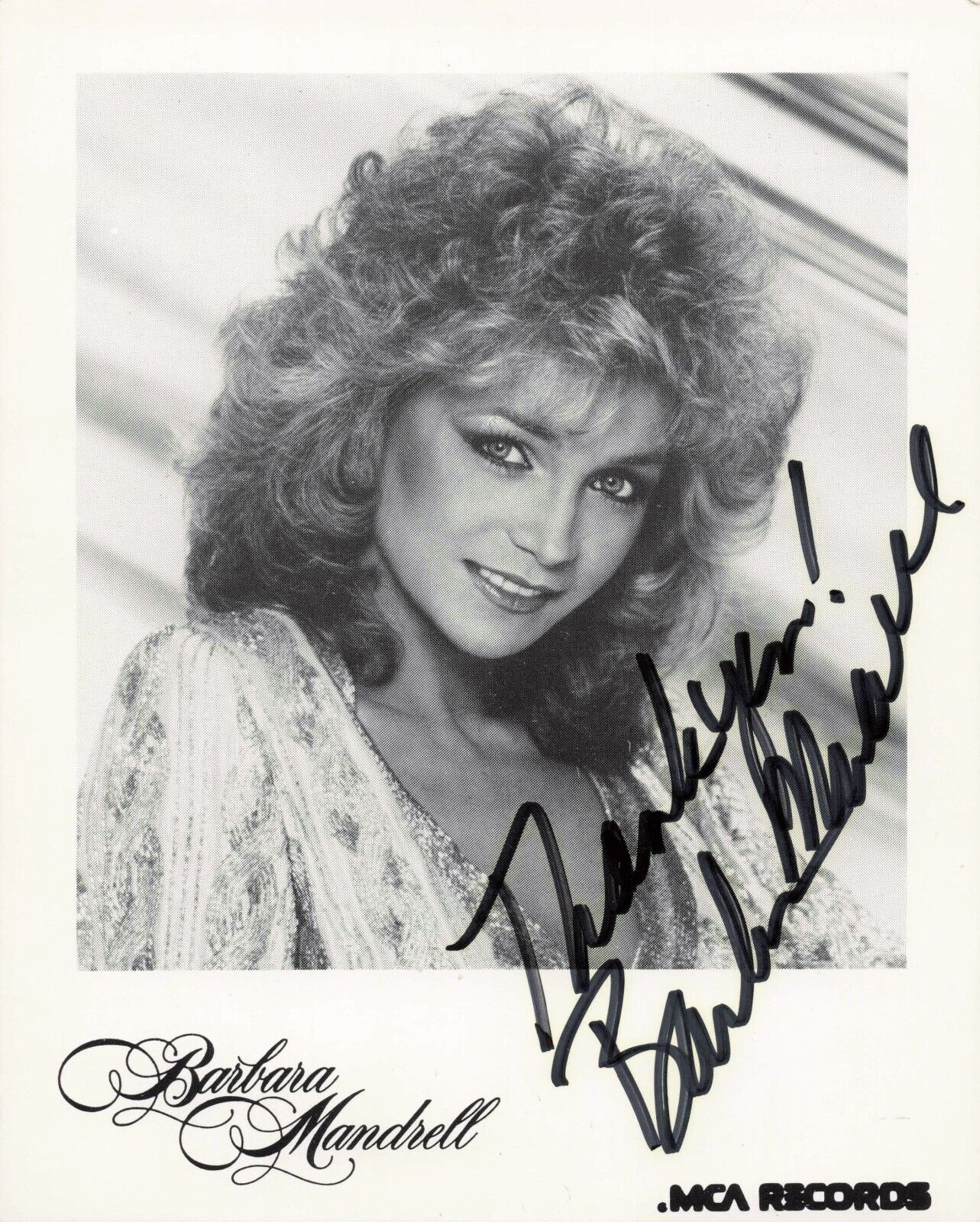 Barbara Mandrell Autographed Signed Photo Country Music 4x5