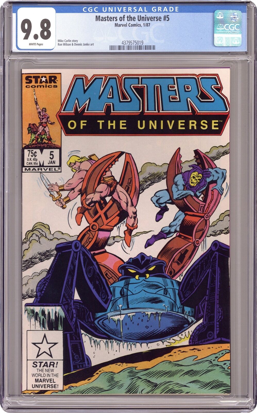 Masters of the Universe #5 CGC 9.8 1987 4379575019