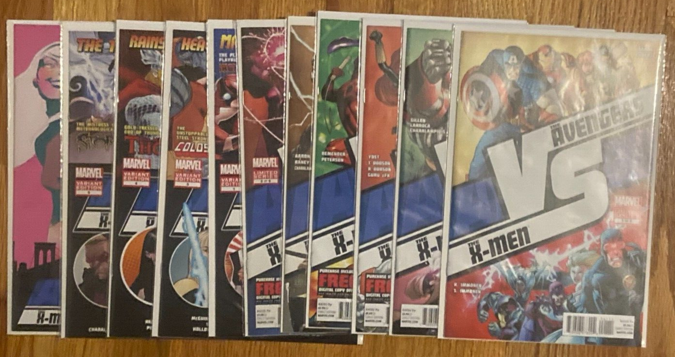 Marvel Comics The Avengers vs The X-Men complete series A vs X 1-6 + variants