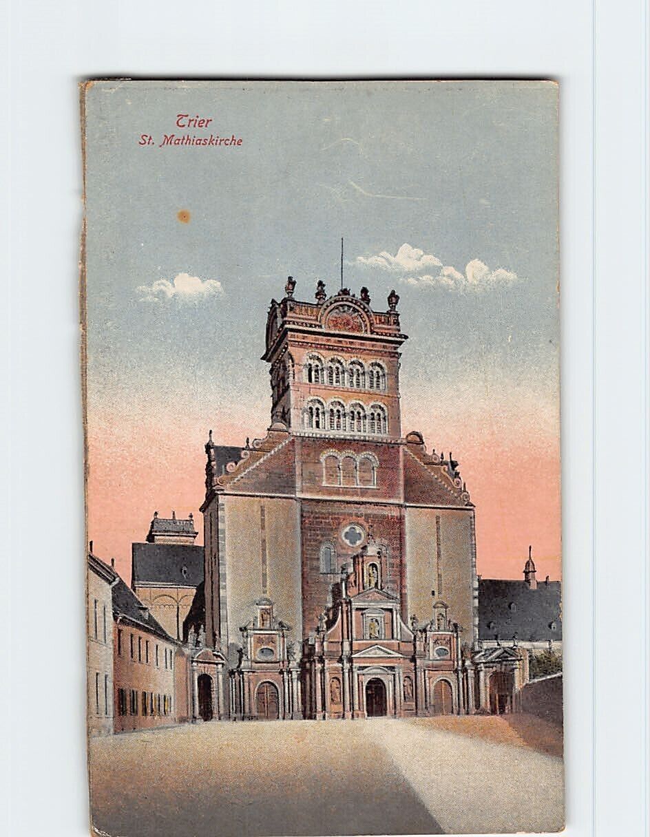 Postcard St. Matthias' Abbey Trier Germany