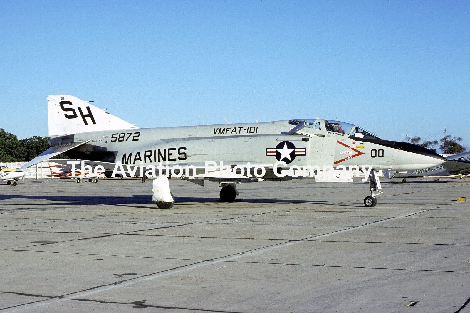 US Marines VMFAT-101 McDonnell F-4J Phantom 155872/SH-00 (1975) Photograph